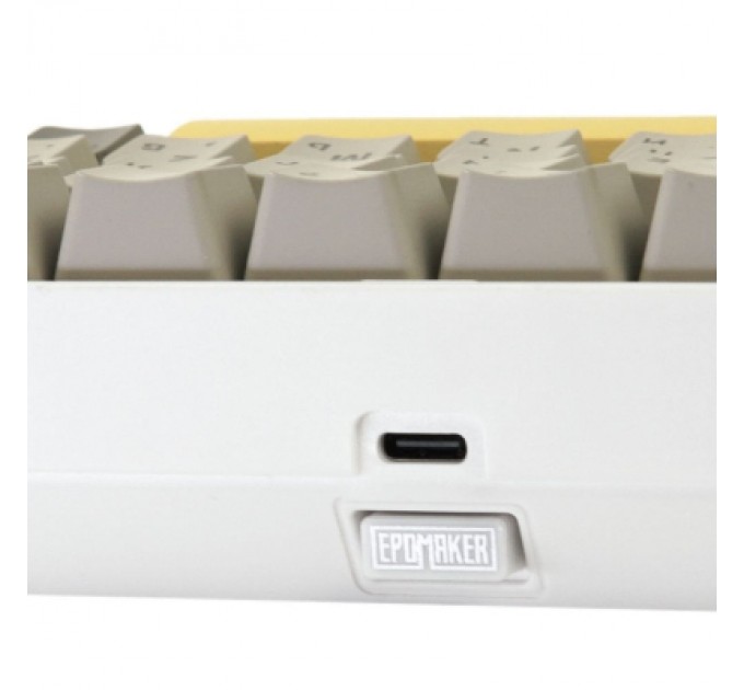 Epomaker Клавіатура Epomaker EP84 Plus 75 Wisteria Linear Switch Hot-Swap RGB Wireless/Bluetooth/USB UA White (EP84-W-WL)
