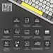 Epomaker Клавіатура Epomaker Shadow-S TKL Mulan Switch Hot-Swap LCD Screen RGB Wireless/Bluetooth/USB UA White (SHS-W-M)