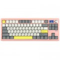 Epomaker Клавіатура Epomaker Shadow-S TKL Mulan Switch Hot-Swap LCD Screen RGB Wireless/Bluetooth/USB UA Pink (SHS-P-WL)
