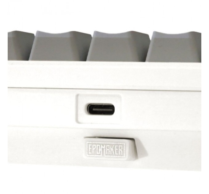 Epomaker Клавіатура Epomaker Shadow-X 70 Wisteria Linear Switch Hot-Swap LCD Screen RGB Wireless/Bluetooth/USB UA White (SHX-W-WL)