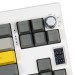 Epomaker Клавіатура Epomaker Shadow-X 70 Wisteria Linear Switch Hot-Swap LCD Screen RGB Wireless/Bluetooth/USB UA White (SHX-W-WL)