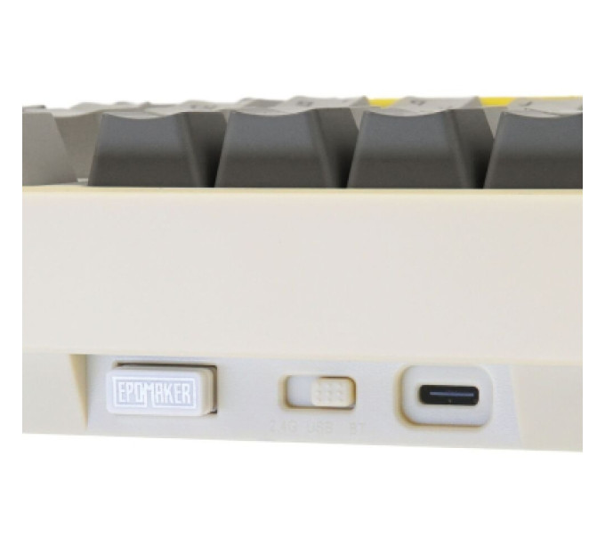 Epomaker Клавіатура Epomaker TH80 Pro V2 75 Wisteria Tactile Switch Hot-Swap LCD Screen RGB Wireless/Bluetooth/USB UA White (TH80-PROV2-W-WT)