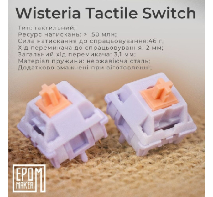 Epomaker Клавіатура Epomaker TH80 Pro V2 75 Wisteria Tactile Switch Hot-Swap LCD Screen RGB Wireless/Bluetooth/USB UA White (TH80-PROV2-W-WT)