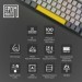 Epomaker Клавіатура Epomaker TH80 SE 75 Flamingo Switch Hot-Swap RGB Wireless/Bluetooth/USB UA Black (TH80-SE-B-F)