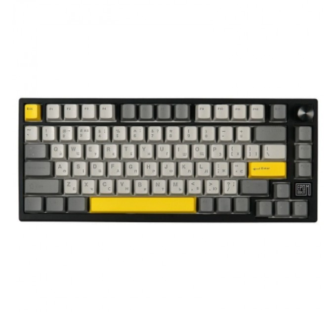 Epomaker Клавіатура Epomaker TH80 SE 75 Flamingo Switch Hot-Swap RGB Wireless/Bluetooth/USB UA Black (TH80-SE-B-F)