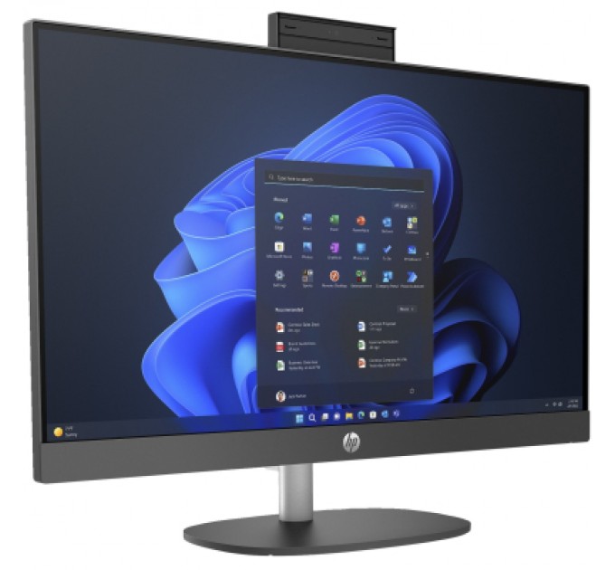 HP Комп'ютер HP ProOne 245 G10 AiO / Ryzen5 7520U, 16, 512, Cam, WiFi, K&M (A54ZVET)