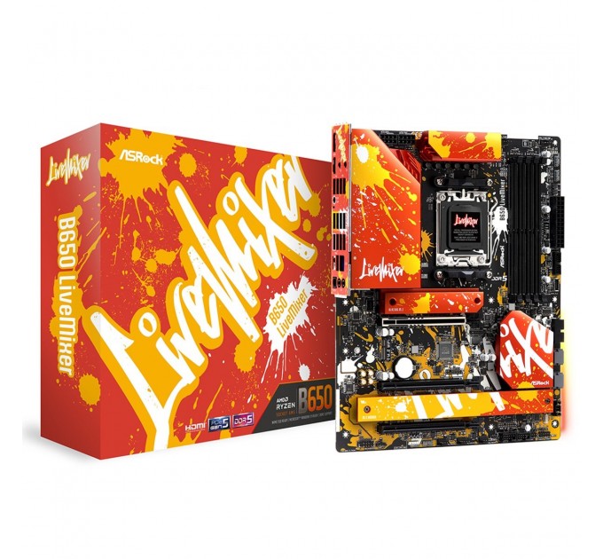 ASRock Материнская плата ASRock B650 LiveMixer Socket AM5