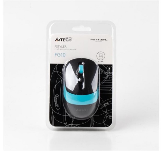 A4Tech Мышь беспроводная A4Tech FG10 Black/Blue USB