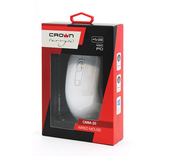 Crown Мышь Crown CMM-20 White