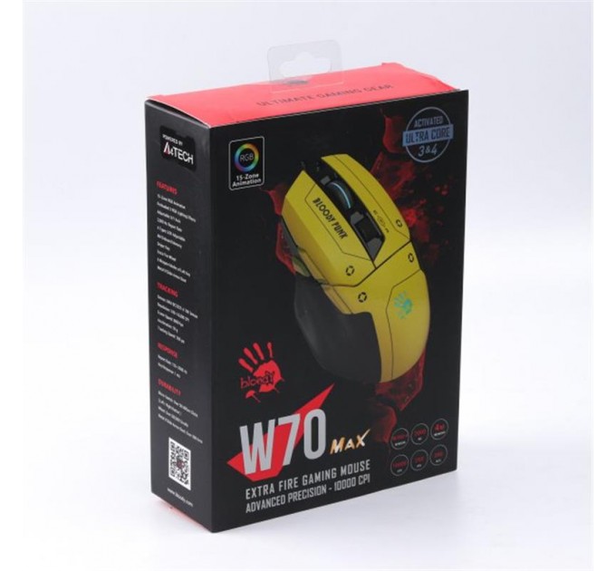 A4Tech Мышь A4Tech Bloody W70 Max Punk Yellow