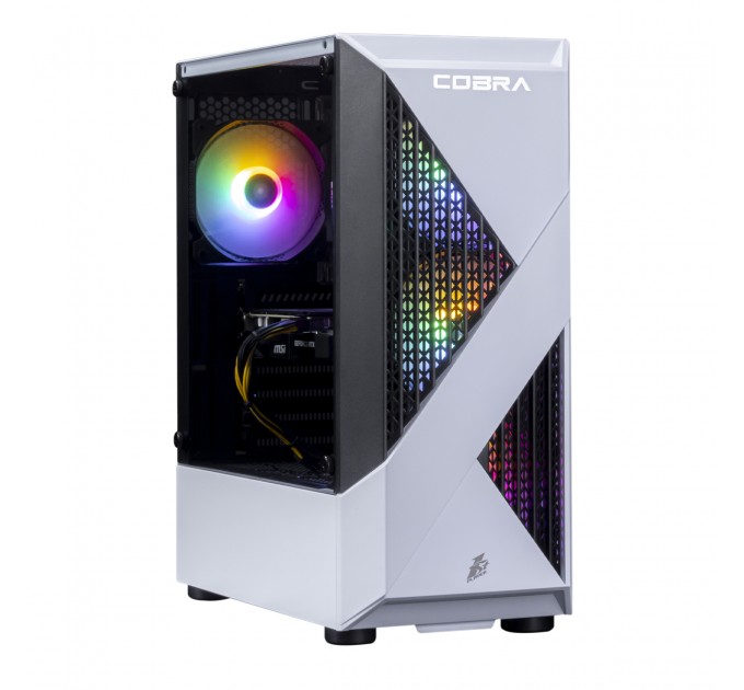 COBRA Персональный компьютер COBRA Advanced (A45.16.S5.35.18368); AMD Ryzen 5 4500 (3.6 - 4.1 ГГц) / ОЗУ 16 ГБ / SSD 500 ГБ / NVIDIA GeForce RTX 3050 8 ГБ / без ОП / LAN / Ubuntu / белый