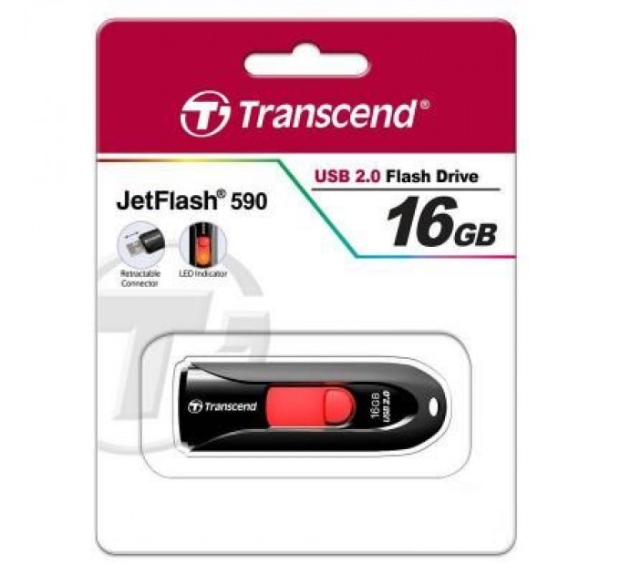Transcend USB флеш накопичувач Transcend 16Gb JetFlash 590 (TS16GJF590K)