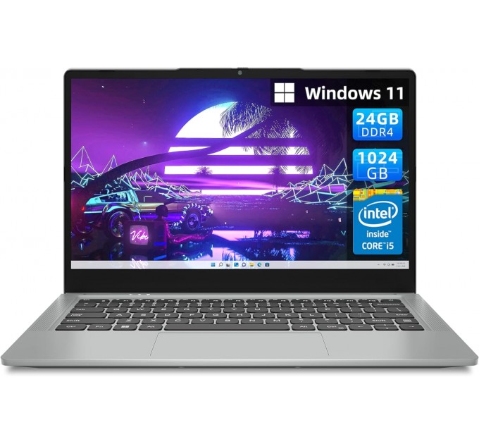 Jumper Ноутбук Jumper EZbook X7 (798044168670); 14" FullHD (1920x1080) IPS LED матовый / Intel Core i5-1035G1 (1.0 - 3.6 ГГц) / RAM 24 ГБ / SSD 1 TБ / Intel UHD Graphics / без ОП / Wi-Fi / BT / веб-камера / Windows 11 Home / 1.35 кг / серый