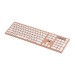 2E Клавиатура беспроводная 2E KS270 WL/BT EN/UKR Pink/White (2E-KS270WBPN_UA)