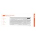 2E Клавиатура беспроводная 2E KS270 WL/BT EN/UKR Silver/White (2E-KS270WBWH_UA)
