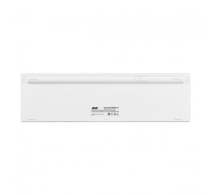 2E Клавиатура беспроводная 2E KS270 WL/BT EN/UKR Silver/White (2E-KS270WBWH_UA)