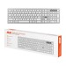 2E Клавиатура беспроводная 2E KS270 WL/BT EN/UKR Silver/White (2E-KS270WBWH_UA)