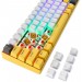 Motospeed Клавиатура беспроводная Motospeed BK67 Longhua Blue Yellow (mtbk67ymb)