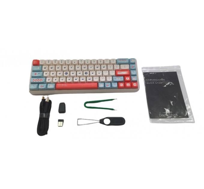 Motospeed Клавиатура беспроводная Motospeed Darmoshark K5 Gateron Silver Pro Custom (dmk5cgspro)
