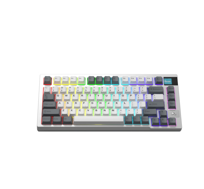 Motospeed Клавиатура беспроводная Motospeed Darmoshark K8 Gateron Silver Pro White-Gray (dmk8wgspro)