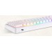 Motospeed Клавиатура беспроводная Motospeed SK66 Gateron Red Hot Swap White (mtsk66wmr)
