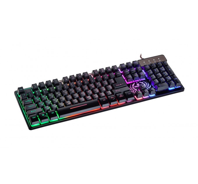 REAL-EL Клавиатура REAL-EL Comfort 7090 Backlit Black (EL123100031)