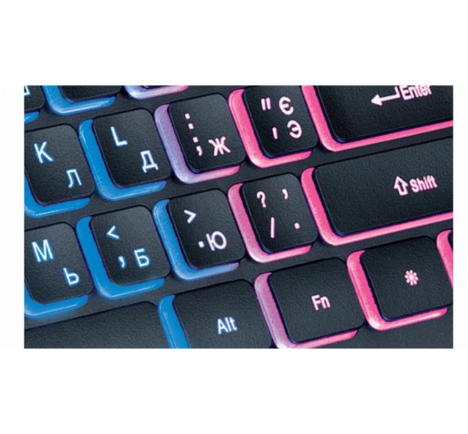 REAL-EL Клавіатура REAL-EL Comfort 8000 Backlit Ukr Black