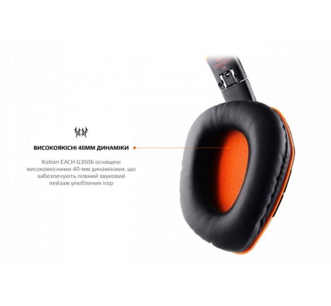 Kotion Bluetooth-гарнитура Kotion EACH B3506 Black/Orange (ktb3506bt)