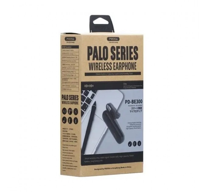 Proda Bluetooth-гарнитура Proda PD-BE300 Palo White (6971278724858)
