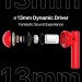 Umidigi_ Bluetooth-гарнитура Umidigi AirBuds U Red_