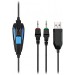 Sades Гарнитура Sades SA-702 Element Black/Blue (sa702bl)