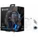 Sades Гарнитура Sades SA-702 Element Black/Blue (sa702bl)