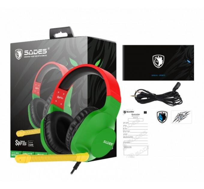 Sades Гарнитура Sades SA-721 Spirits Rasta (sa721rsj)