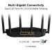ASUS Бездротовий маршрутизатор Asus TUF Gaming BE6500 (TUF-BE6500) (90IG0920-MO9C00)
