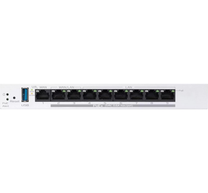 ASUS Маршрутизатор Asus ExpertWiFi EBG19P (90IG08C0-MO3B00) (1xGE WAN, 2xGE WAN/LAN PoE+, 6xGE LAN PoE+, Broadcom, 1xUSB 3.2, max PoE 110W, контроллер AiMesh, BT)