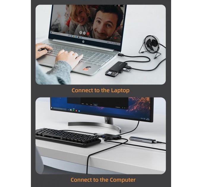 Cabletime Концентратор Cabletime USB Type C - 4 Port USB 3.0, 0.15 m (CB02B)