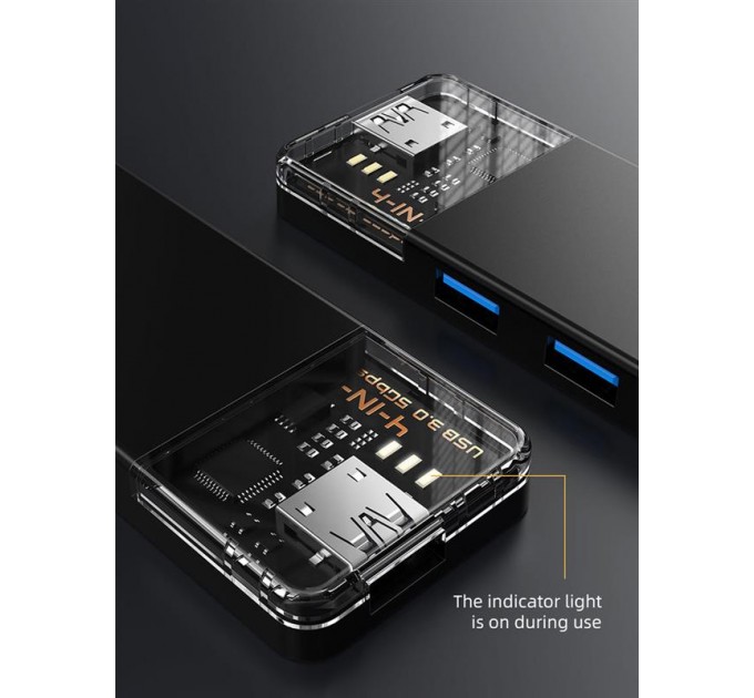 Cabletime Концентратор Cabletime USB Type C - 4 Port USB 3.0, 0.15 m (CB02B)