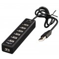 Frime Концентратор USB 2.0 Frime 7хUSB2.0 Black (FH-20040)