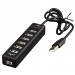 Frime Концентратор USB 2.0 Frime 7хUSB2.0 Black (FH-20040)