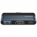 Usams Концентратор USB Type-C Usams US-SJ492 Mini HUB Black (SJ492HUB01)
