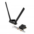 ASUS Беспроводной адаптер Asus PCE-BE92BT (90IG08U0-MO0B00) (WiFi7, BE9400, Intel, Tri-band, Bluetooth 5.4, WPA3, подставка, антенны: 2)