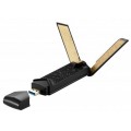 ASUS Беспроводной адаптер Asus USB-AX56W/O cradle (90IG06H0-MO0R10) (WiFi6, AX1800, Realtek, WPA3, 1xUSB 3.2, антенны: 2)