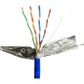 GEAR Кабель мережевий GEAR FTP 100м, cat.5e, CU, 4*2*0,51, PVC, indoor, blue (GEC-FTPCU051100)