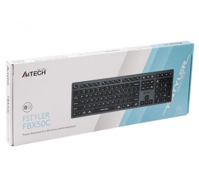 A4Tech Клавиатура беспроводная A4Tech FBX50C Grey