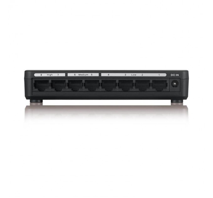 ZyXel Коммутатор ZYXEL GS-108S v2 (GS-108SV2-EU0101F) (8xGE, пластиковый корпус)