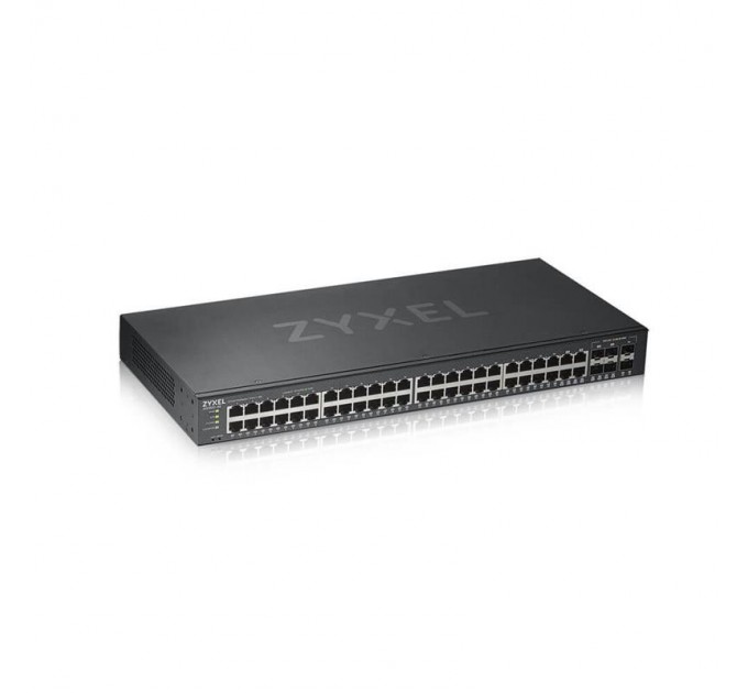 Коммутатор ZYXEL GS1920-48V2 (GS1920-48V2-EU0101F) (44xGE, 4xGE/SFP, 2хSFP, Smart, NebulaFlex)