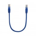 Ritar Патч-корд 0.3м, RJ-45, Cat.5e, CU, мідь, синій Ritar (PCR-CU/0.3Be / 00220)