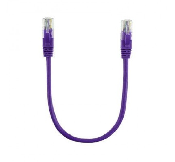 Патч-корд 0.5м, UTP, cat.5e, CU, violet Ritar (PCR-CU/0.5Pe / 14089)