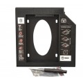 Frime Переходник Frime для установки 2.5" SSD/HDD в отсек привода 12.7мм Black (FHDC127P)