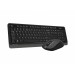 A4Tech Комплект (клавіатура, миша) бездротовий A4Tech FG1012 Black